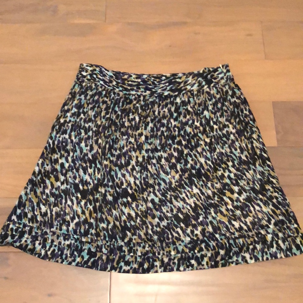 LOFT high-waisted colorful skirt